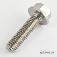 M6 Paslanmaz  Flanşlı Civata Çeşitleri DIN6921