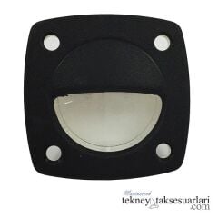 Siyah Kasa, Beyaz Led Merdiven Lambası 12V