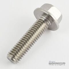 M8 Paslanmaz  Flanşlı Civata Çeşitleri DIN6921