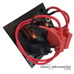 3'lü, İzoleli, Çakmak Soketli, Switch Panel Sigortalı