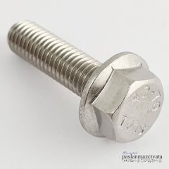 M5 Paslanmaz  Flanşlı Civata Çeşitleri DIN6921