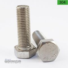 M12 Paslanmaz Civata Çeşitleri DIN933 / DIN931