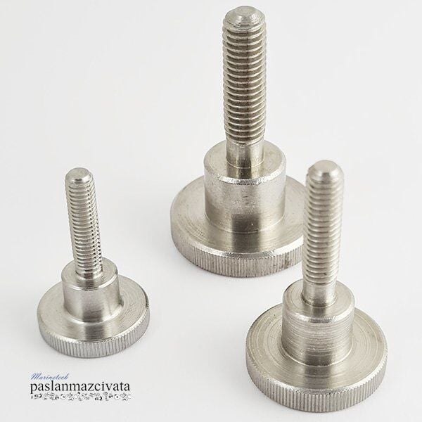 Paslanmaz Tırtık Kafalı Ayar Civata Çeşitleri DIN464