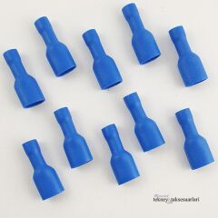 Tam İzoleli Dişi Faston Tip Kablo Uçları Çeşitleri 10'lu PAKET