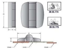 Southco Marine G6 konumlandırma menteşeleri
