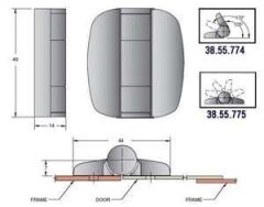 Southco Marine G6 konumlandırma menteşeleri