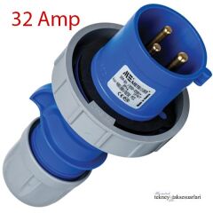 IP67 16 Amp. 32 Amp. Sahil Besleme Erkek Fişi
