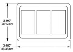 Contura Switch Montaj Paneli - 3 lü