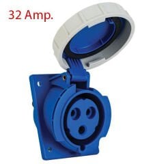 IP67 16 Amp. 32 Amp. Sahil Besleme Prizi (Eğik)