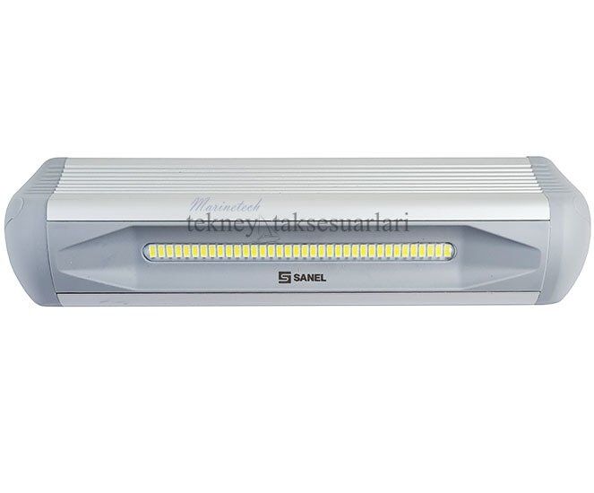 LED Projektör 30cm 12/24V GRİ Sanel