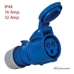 IP44 16 Amp. 32 Amp. Sahil Besleme Uzatma Prizi