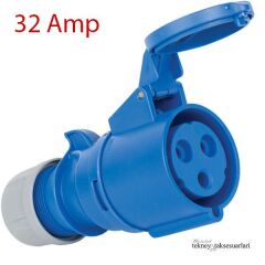 IP44 16 Amp. 32 Amp. Sahil Besleme Uzatma Prizi