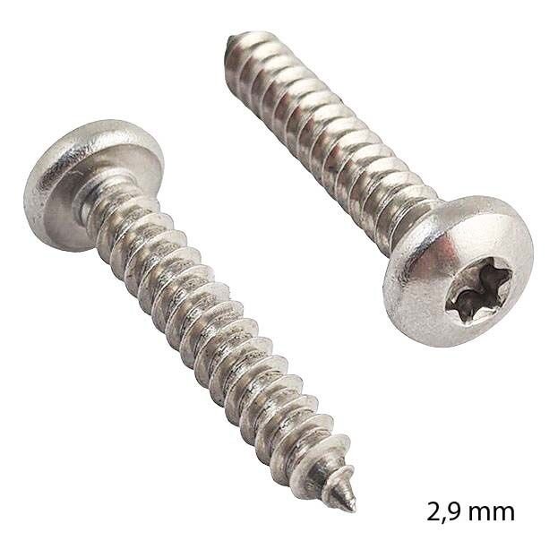 2,9mm Paslanmaz Torx SB Saç Vidası Çeşitleri