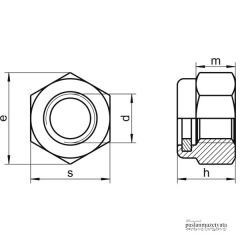 Paslanmaz Fiberli Somun Çeşitleri DIN985