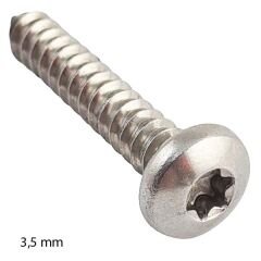 3,5mm Paslanmaz Torx SB Saç Vidası Çeşitleri