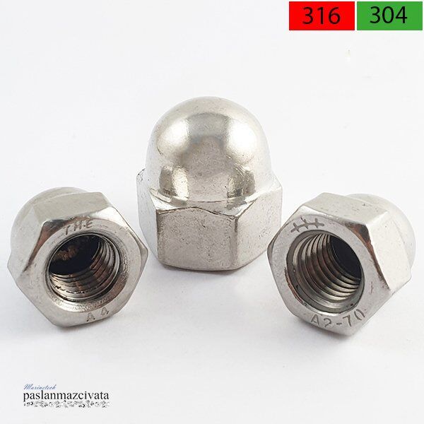 Paslanmaz Kör Somun Çeşitleri DIN1587