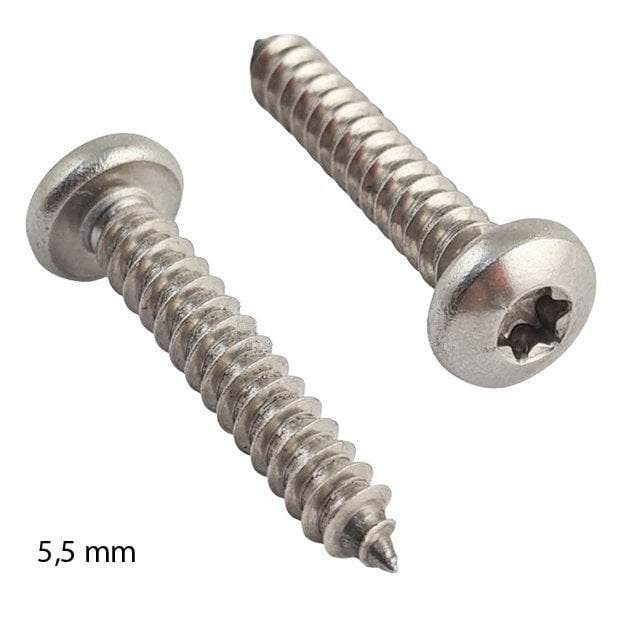 6,3mm Paslanmaz Torx SB Saç Vidası Çeşitleri