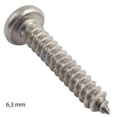 6,3mm Paslanmaz Torx SB Saç Vidası Çeşitleri