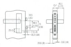 Mobella McCoy Star Square kapı kilidi