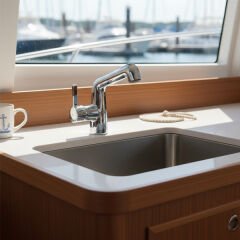 Spiralli Tekne Lavabo Musluğu