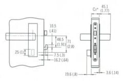 Mobella McCoy Star Square kapı kilidi