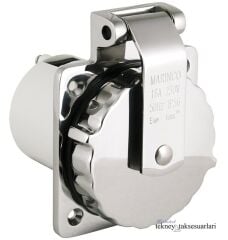 16 Amp. Marinco Paslanmaz Güverte Prizi