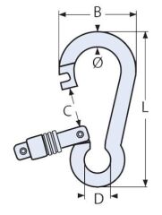 Karabina Somun Kilit Dışa Açılır Çeşitleri
