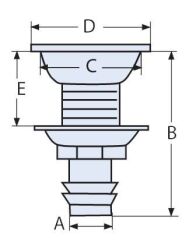 16mm Depo Havalandırma Gömme