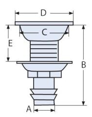 16mm Depo Havalandırma Gömme