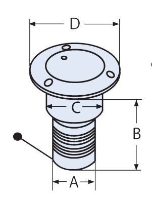 1 1/2 Kilitli - Pis Su Çıkış Ağzı