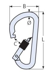 10 mm Karabina Somun Kilit