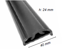 Plastik Kasa Küpşete Fitili 40x24cm