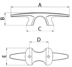 Osculati Bull Dog koç boynuzu 205mm