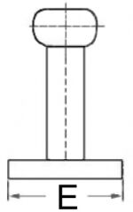 Paslanmaz Koç boynuzu.  Model Nordik. 205mm
