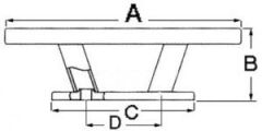 Paslanmaz Koç boynuzu.  Model Nordik. 205mm