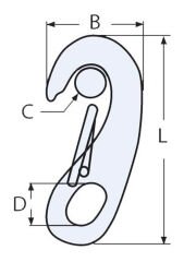 YAYLI GÖZLÜ KARABİNA 316KALİTE,ÇEŞİTLERİ