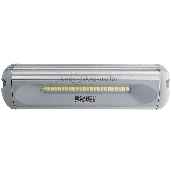 LED Projektör 20cm 12/24V SİYAH Sanel