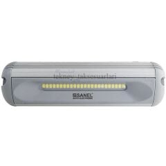 LED Projektör 20cm 12/24V SİYAH Sanel