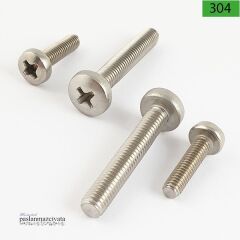 M2.5 Paslanmaz Yıldız Silindir Baş Vida Çeşitleri (YSB) DIN7985