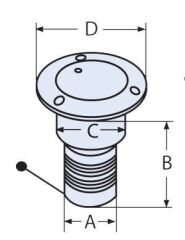 2'' Kilitli - Benzin Dolum Ağzı