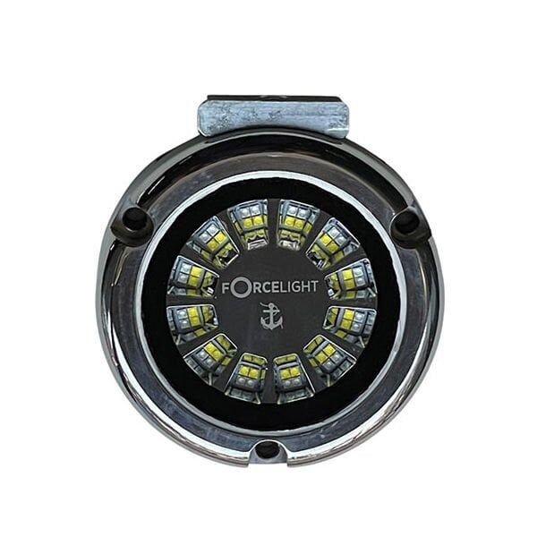 70W Mavi Beyaz Çakarlı Yüzey Montajlı Su Altı Lambası Krom