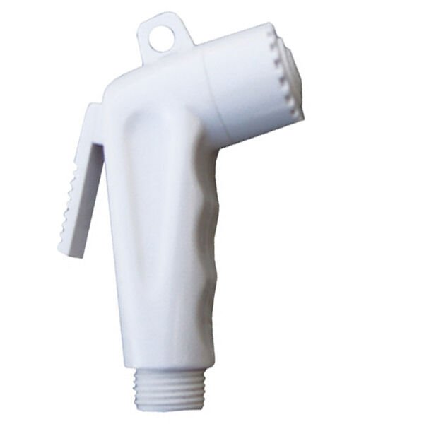 Tekne Duş Başlığı - Beyaz Plastik, Tetikli Model (Marin Tip)