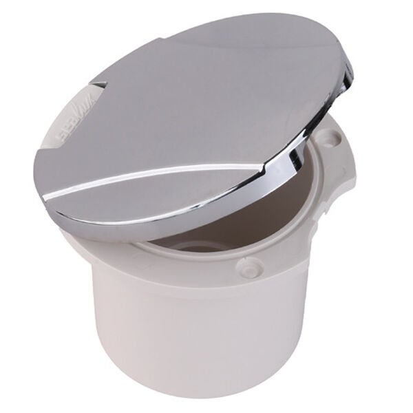 Duş Yuvası - Düz Kapaklı, Krome Kapaklı Gömme Tip Tekne Duş Kutusu