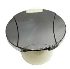 Duş Yuvası - Düz Kapaklı, Krome Kapaklı Gömme Tip Tekne Duş Kutusu