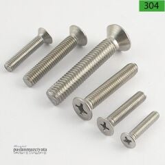 M2.5 Paslanmaz Yıldız Havşa Baş Vida Çeşitleri (YHB) DIN965