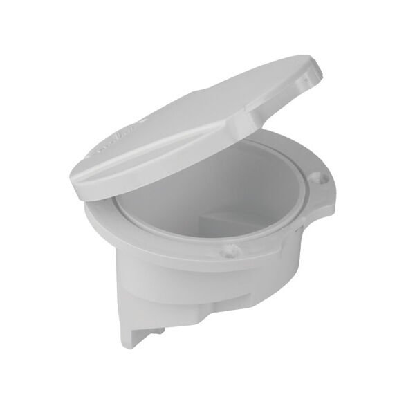 Duş Yuvası - Yan Montaj, Beyaz Kapaklı Tekne Duş Kutusu