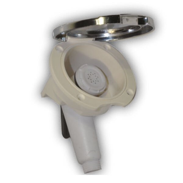 Duş Yuvası - Yan Montaj, Beyaz Kapaklı Tekne Duş Kutusu