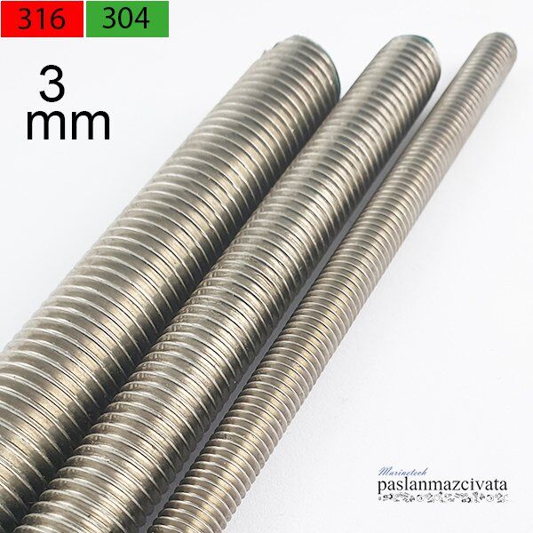 M3 Paslanmaz Gijon, Saplama DIN976