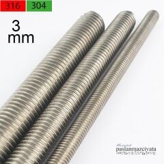 M3 Paslanmaz Gijon, Saplama DIN976