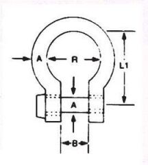 Paslanmaz Omega kilit.      4mm